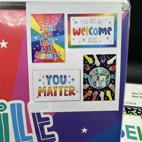 Back to School Posters Welcome Motivational Learning Unity Teacher Classroom 8Pc - Picture 2 of 4